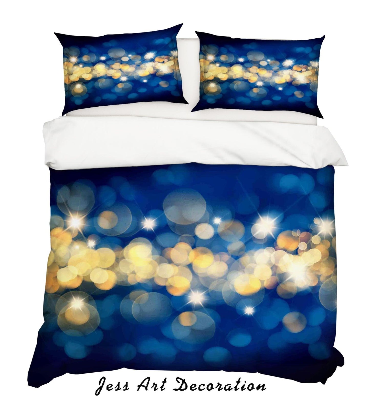 3D Blue Light Star Quilt Cover Set Bedding Set Duvet Cover Pillowcases SF79