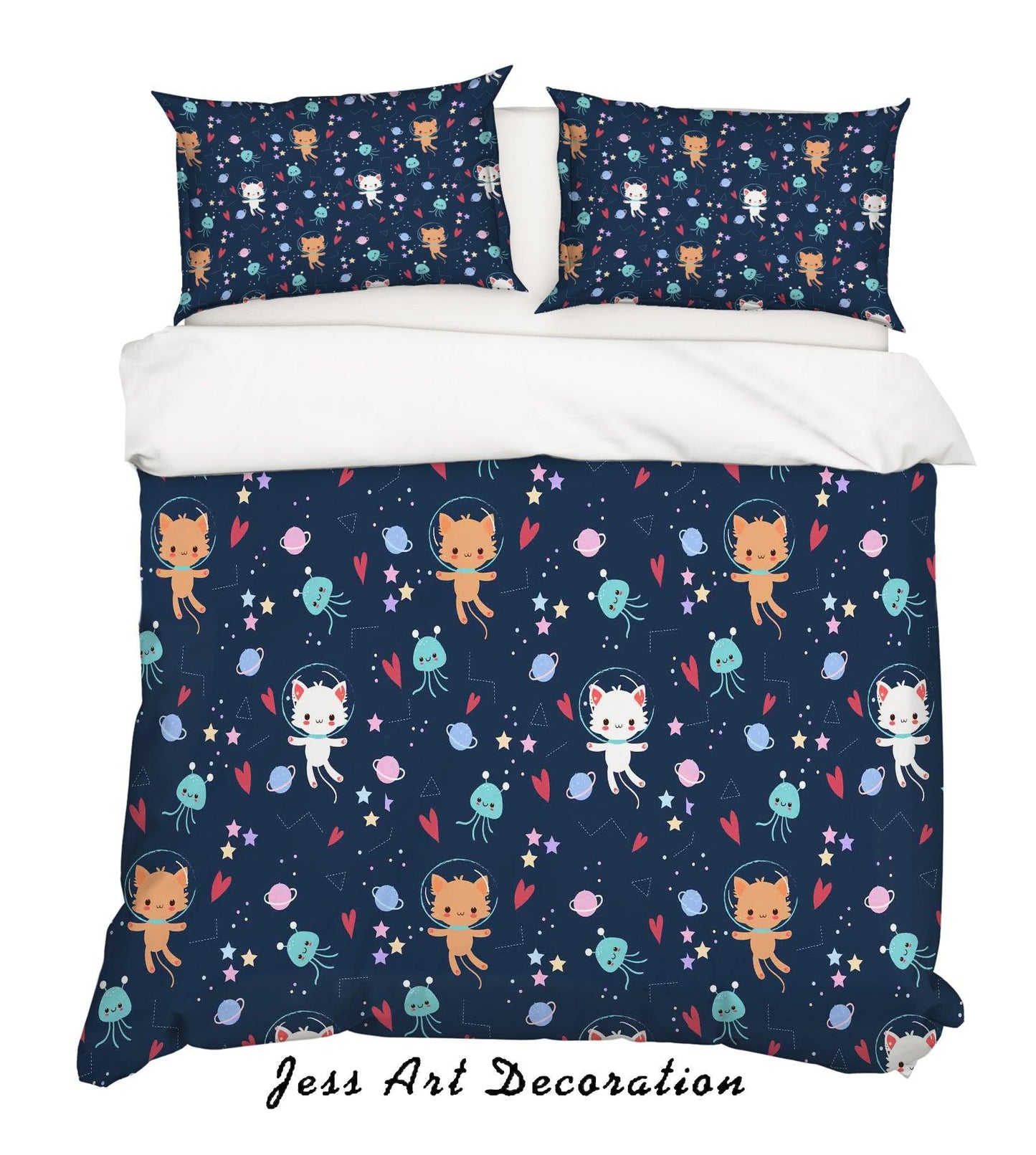 3D Cartoon Bear Octopus Quilt Cover Set Bedding Set Pillowcases 22