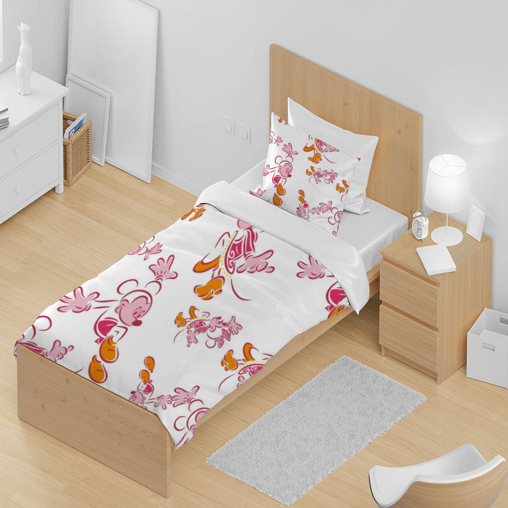 3D Cartoon Mickey Mouse Quilt Cover Set Bedding Set Duvet Cover Pillowcase 1410
