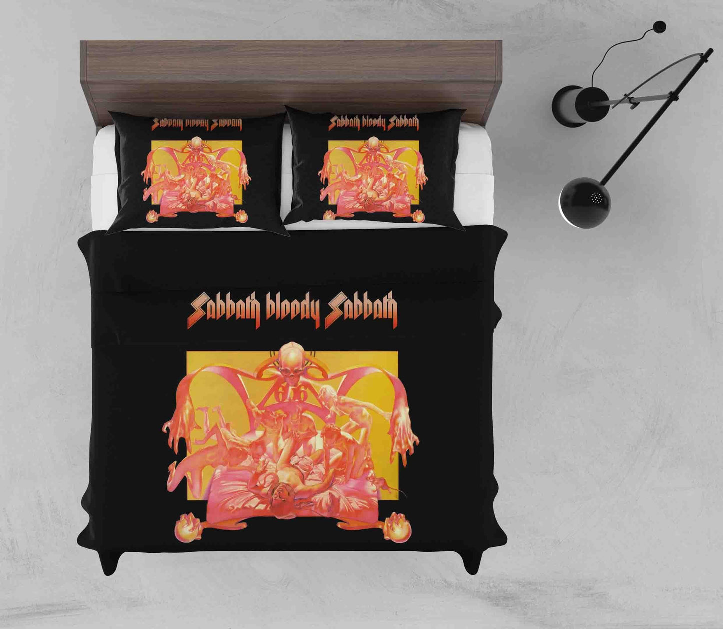 3D Black Sabbath Skull Quilt Cover Set Bedding Set Duvet Cover Pillowcases SF24
