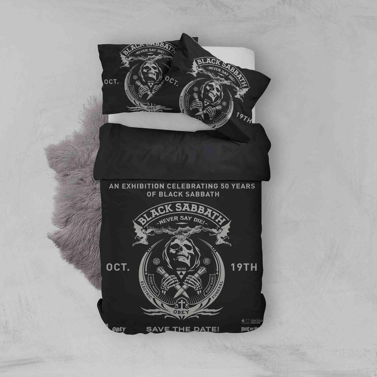 3D Black Sabbath Skull Quilt Cover Set Bedding Set Duvet Cover Pillowcases SF39