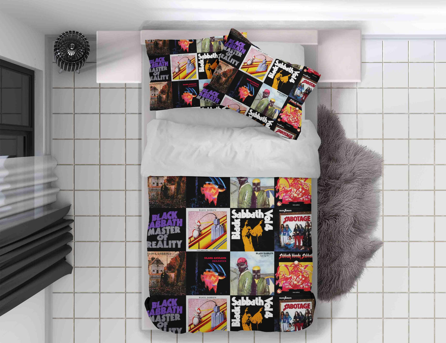 3D Black Sabbath Quilt Cover Set Bedding Set Duvet Cover Pillowcases SF73