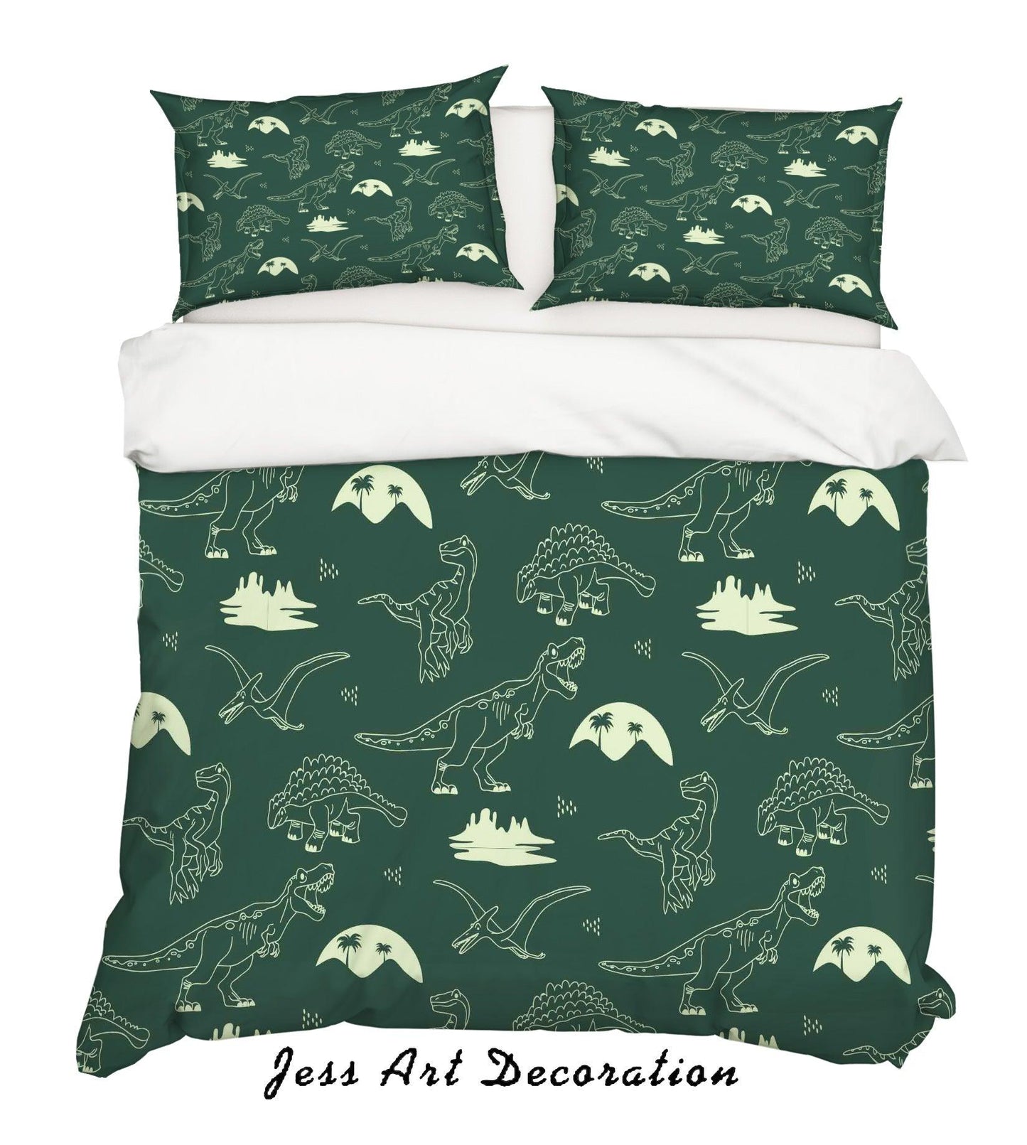 3D Cartoon Dinosaur Quilt Cover Set Bedding Set Pillowcases 81