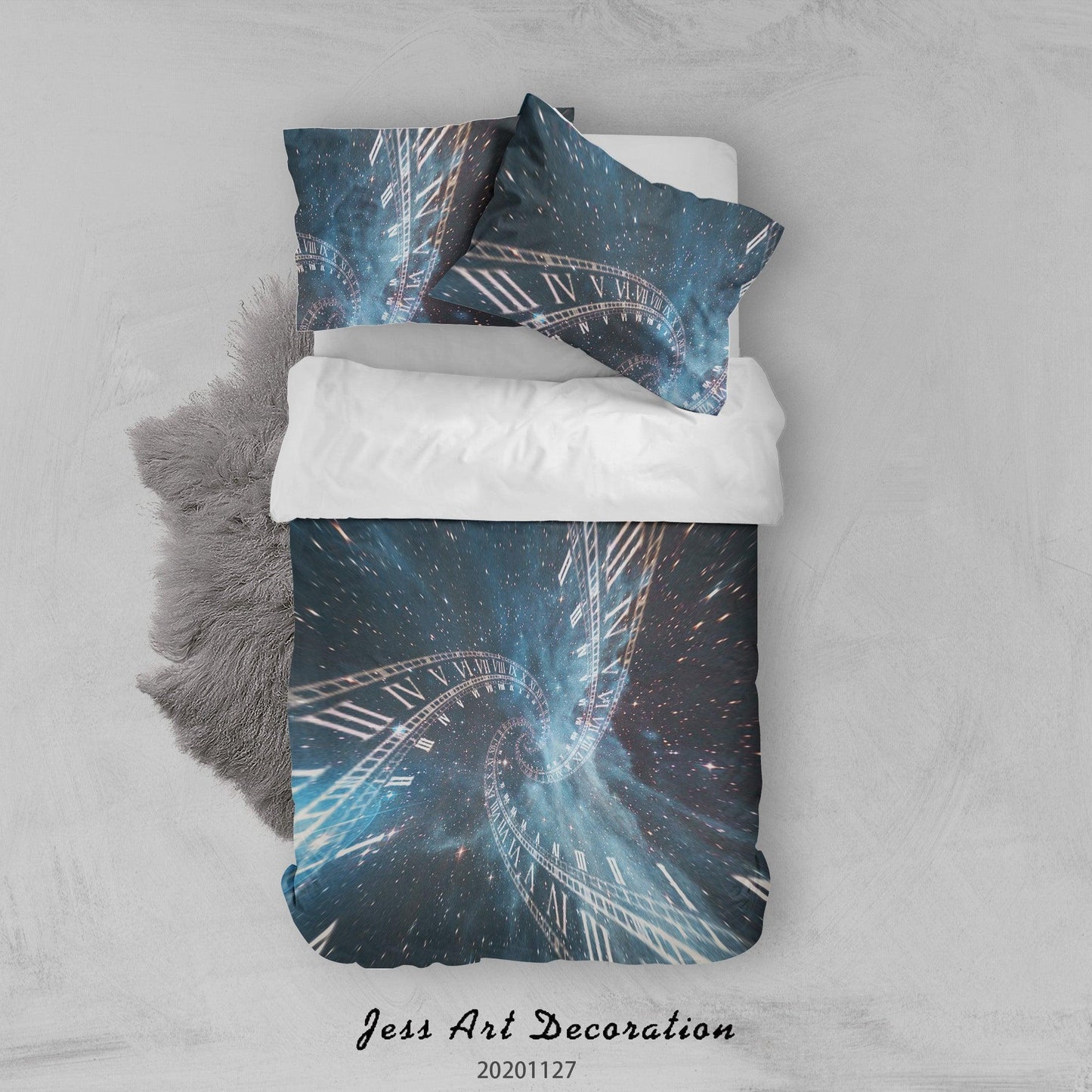 3D Abstract Space Composition Time Starry Sky Quilt Cover Set Bedding Set Duvet Cover Pillowcases LXL