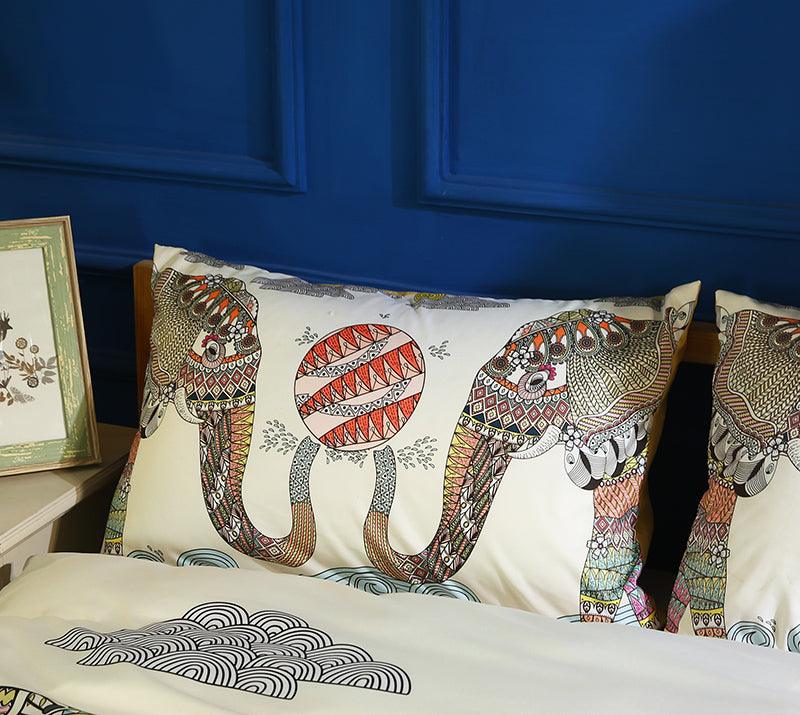3D Bohemian Elephant Quilt Cover Set Bedding Set Pillowcases 17