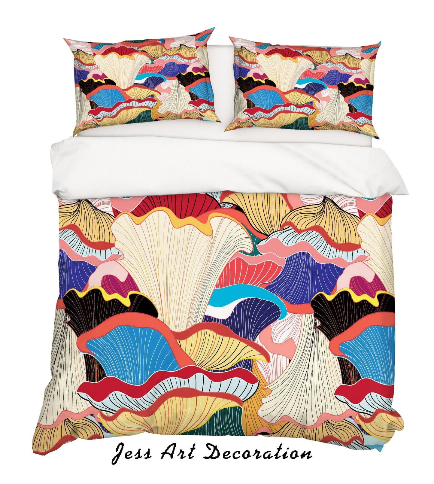 3D Abstract Floral Quilt Cover Set Bedding Set Pillowcases 05