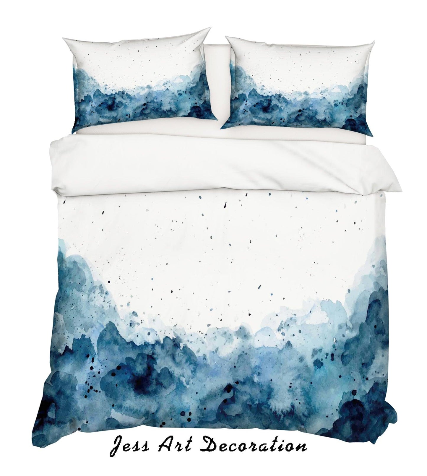 3D Blue Abstract Mountain Quilt Cover Set Bedding Set Pillowcases 69