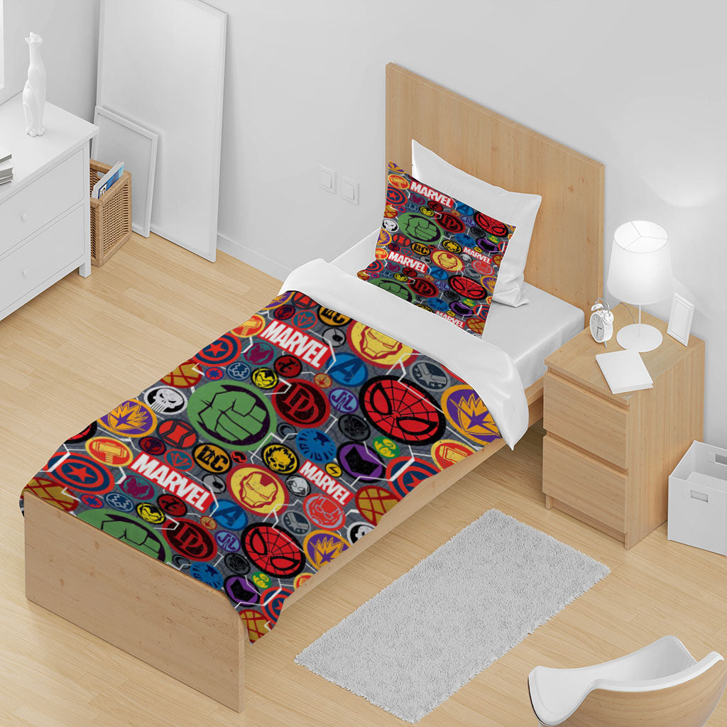 3D Boxing Letter Spider-Man Skull Quilt Cover Set Bedding Set Duvet Cover Pillowcase 1459