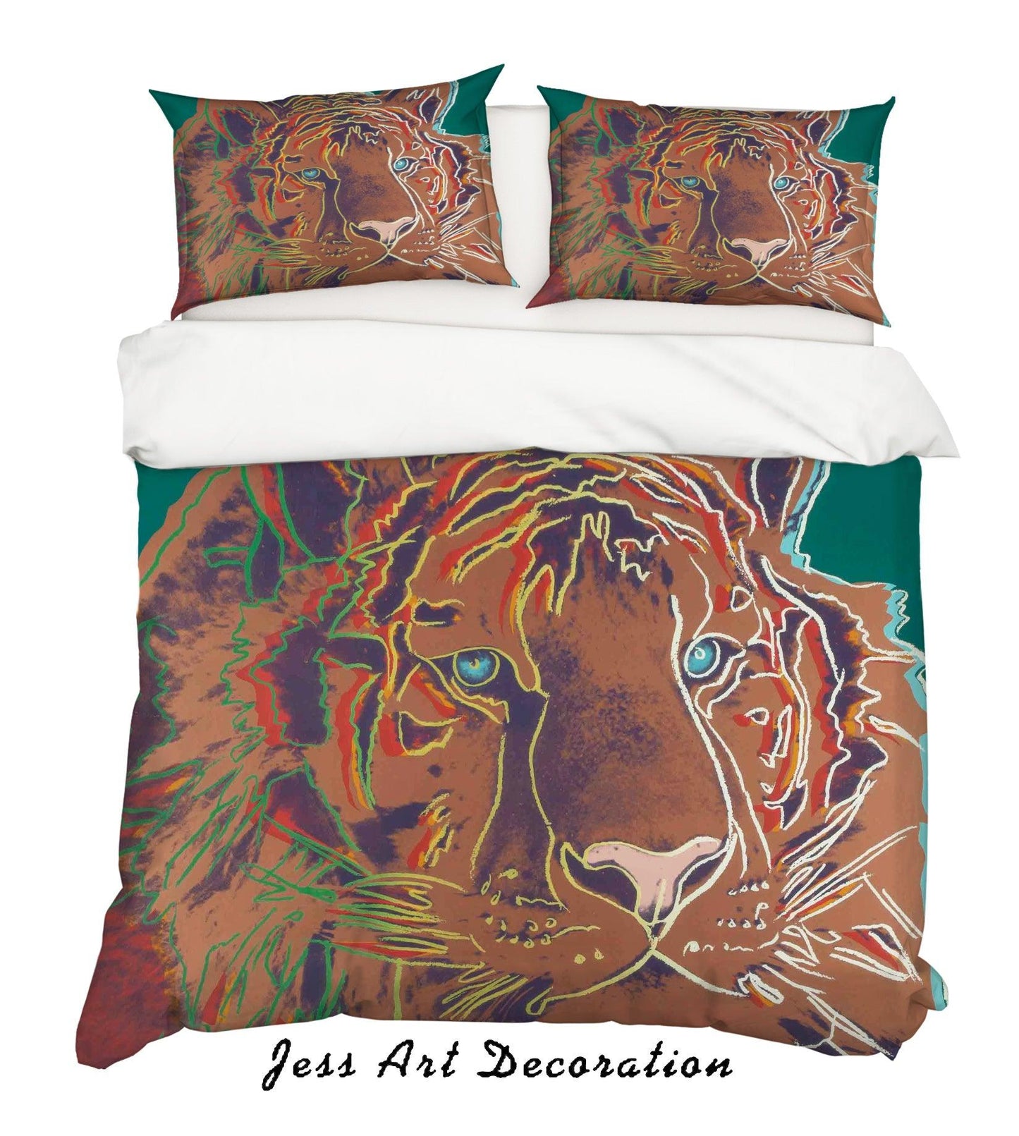 3D Andy Warhol Colorized Tige Brown Quilt Cover Set Bedding Set Duvet Cover Pillowcases ZY D8