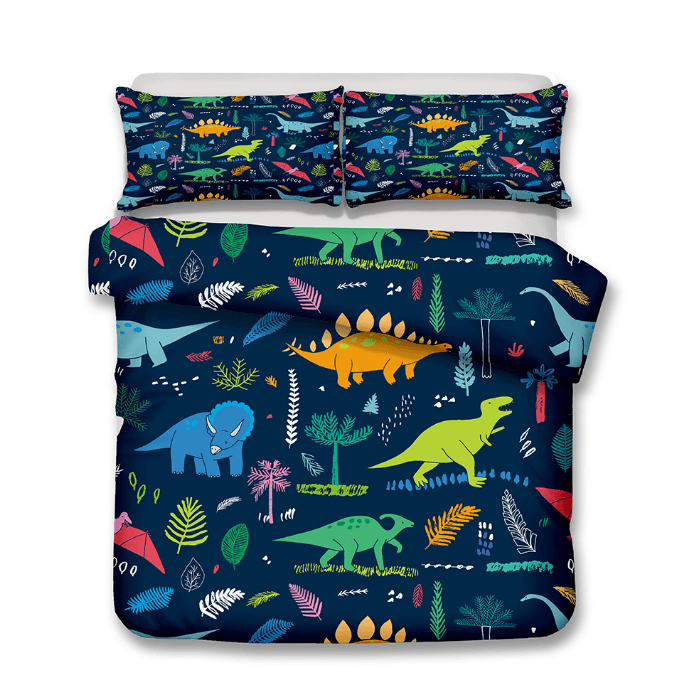 3D Cartoon Dinosaur Quilt Cover Set Bedding Set Pillowcases 104