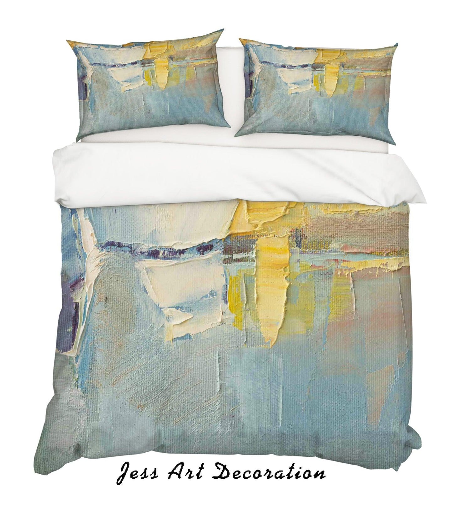 3D Abstract Old Oil Painting Quilt Cover Set Bedding Set Pillowcasesn 38