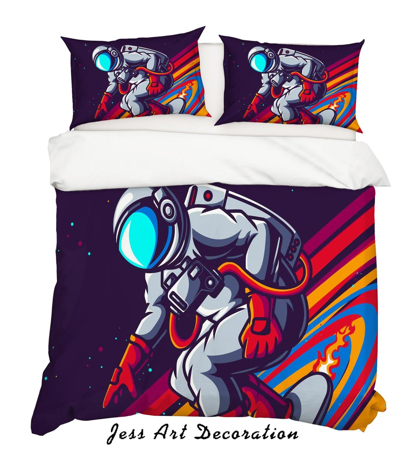 3D Astronaut Quilt Cover Set Bedding Set Pillowcases 20