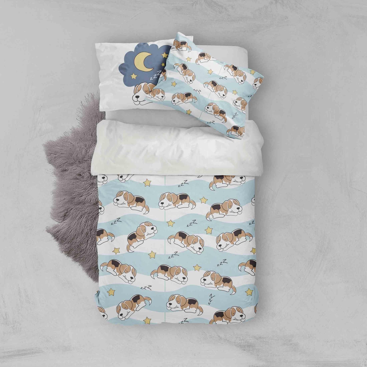 3D Cartoon Dog Dolphin Quilt Cover Set Bedding Set Pillowcases 106
