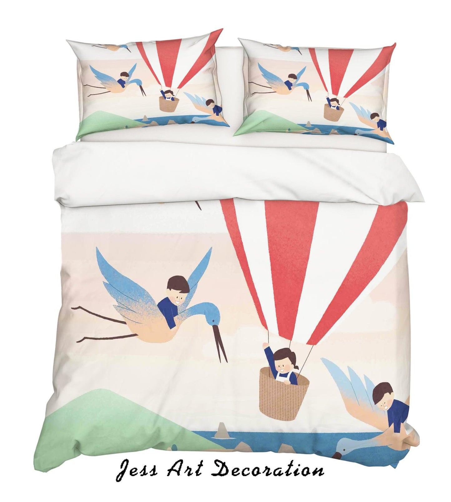 3D Cartoon Balloon Quilt Cover Set Bedding Set Pillowcases 88