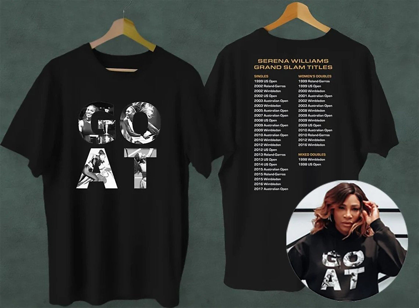 Serena Williams Goat T-Shirt, Serena Williams 2022 shirt