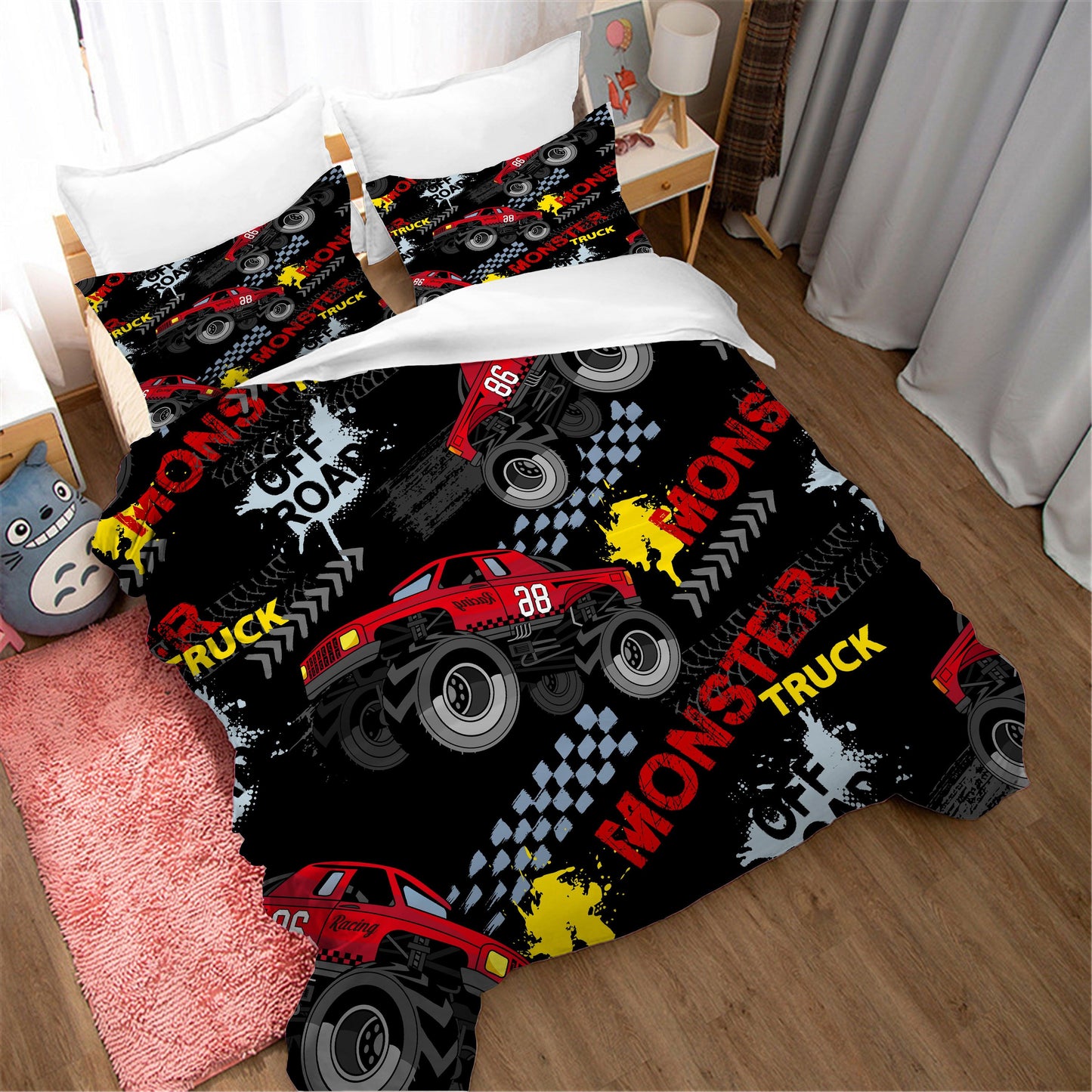3D Cartoon Monster Trunk Quilt Cover Set Bedding Set Duvet Cover Pillowcases WJ 1699