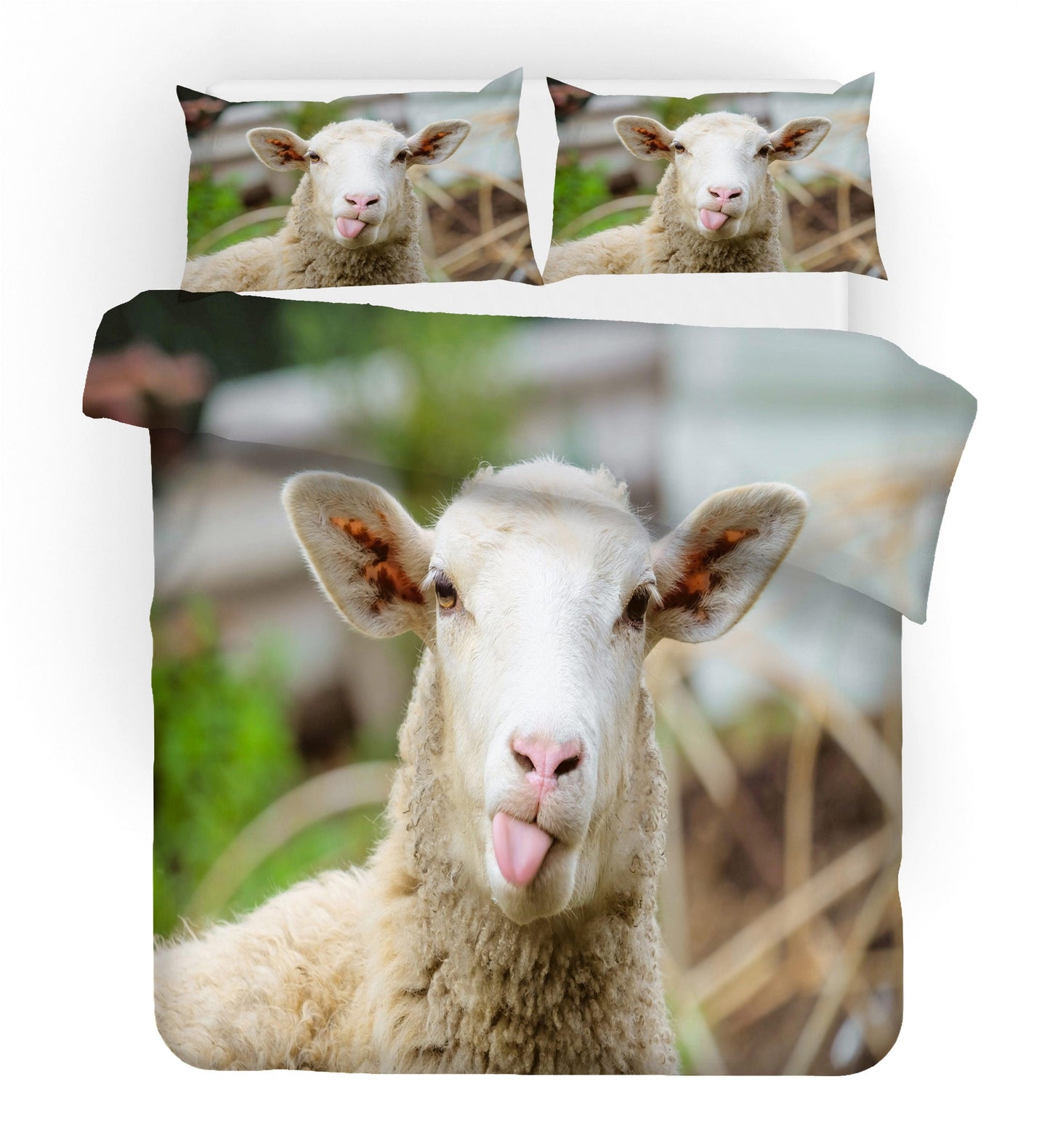 3D Animal Sheep Quilt Cover Set Bedding Set Duvet Cover Pillowcases 20