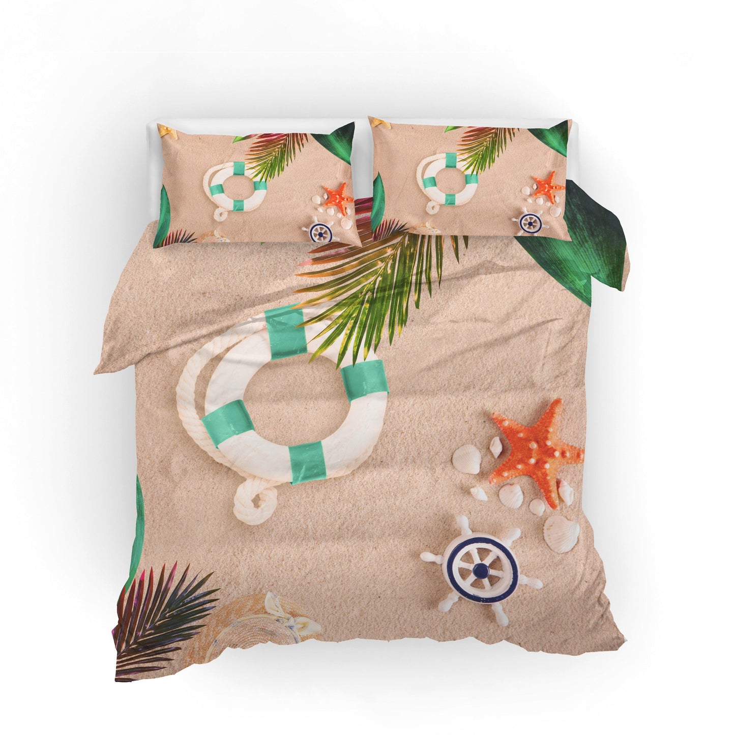 3D Beach Conch Quilt Cover Set Bedding Set Pillowcases 49