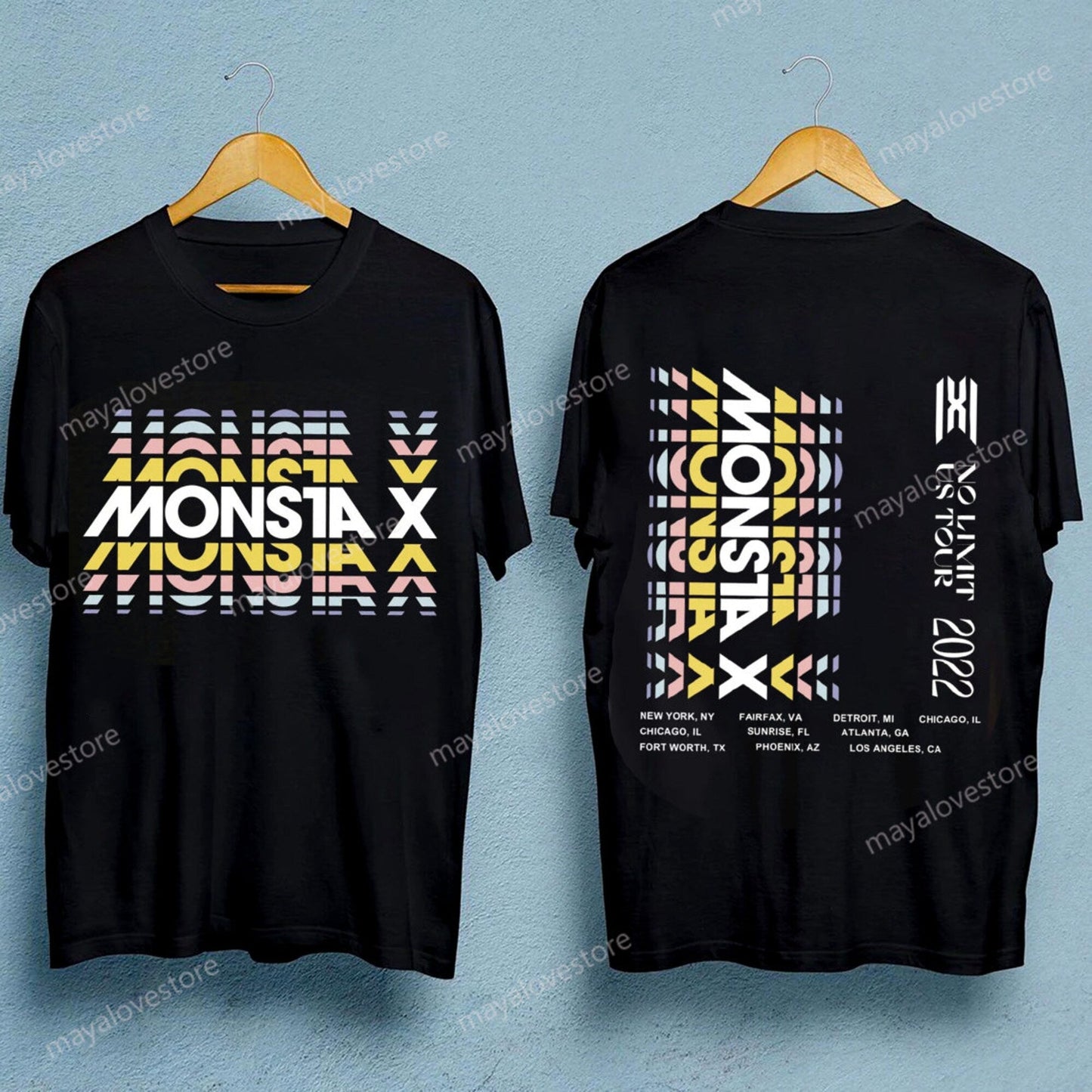 Monsta X the No Limit tour merch 2022 shirt, Monsta X kpop vintage shirt