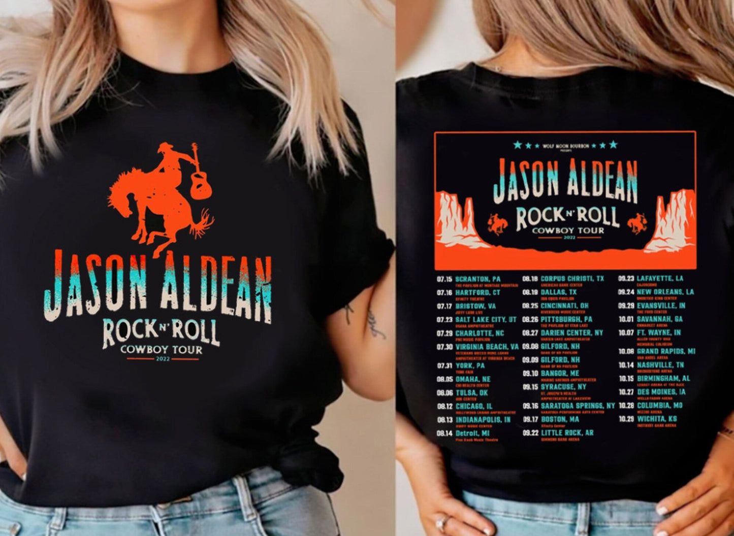 The Lumineers Tour 2022 Double Sided T-shirt