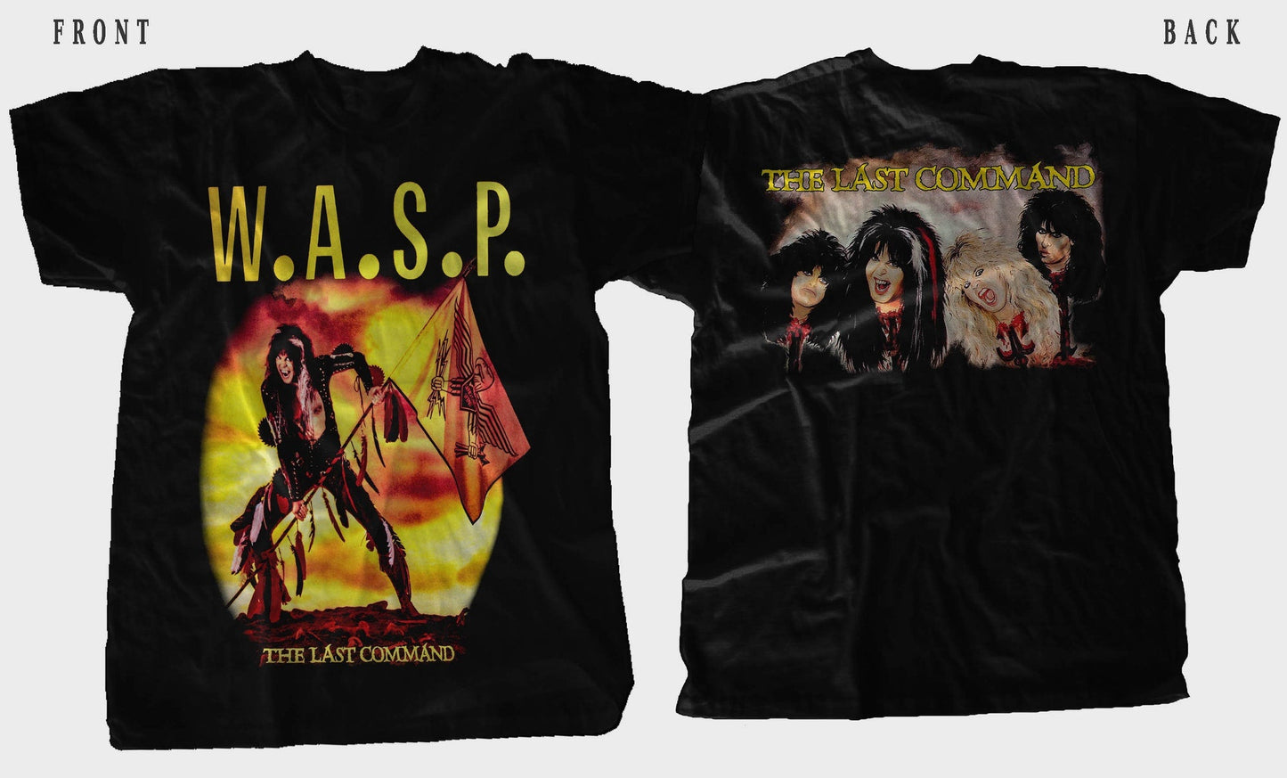 New D T G prited T-shirt -WASP - W.A.S.P. -The Last Command-