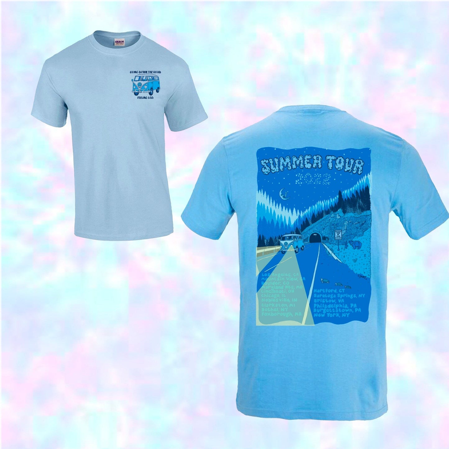 Dead Summer Tour 22 Please Turn On Your Lovelight - Lot Double Sided T-shirt