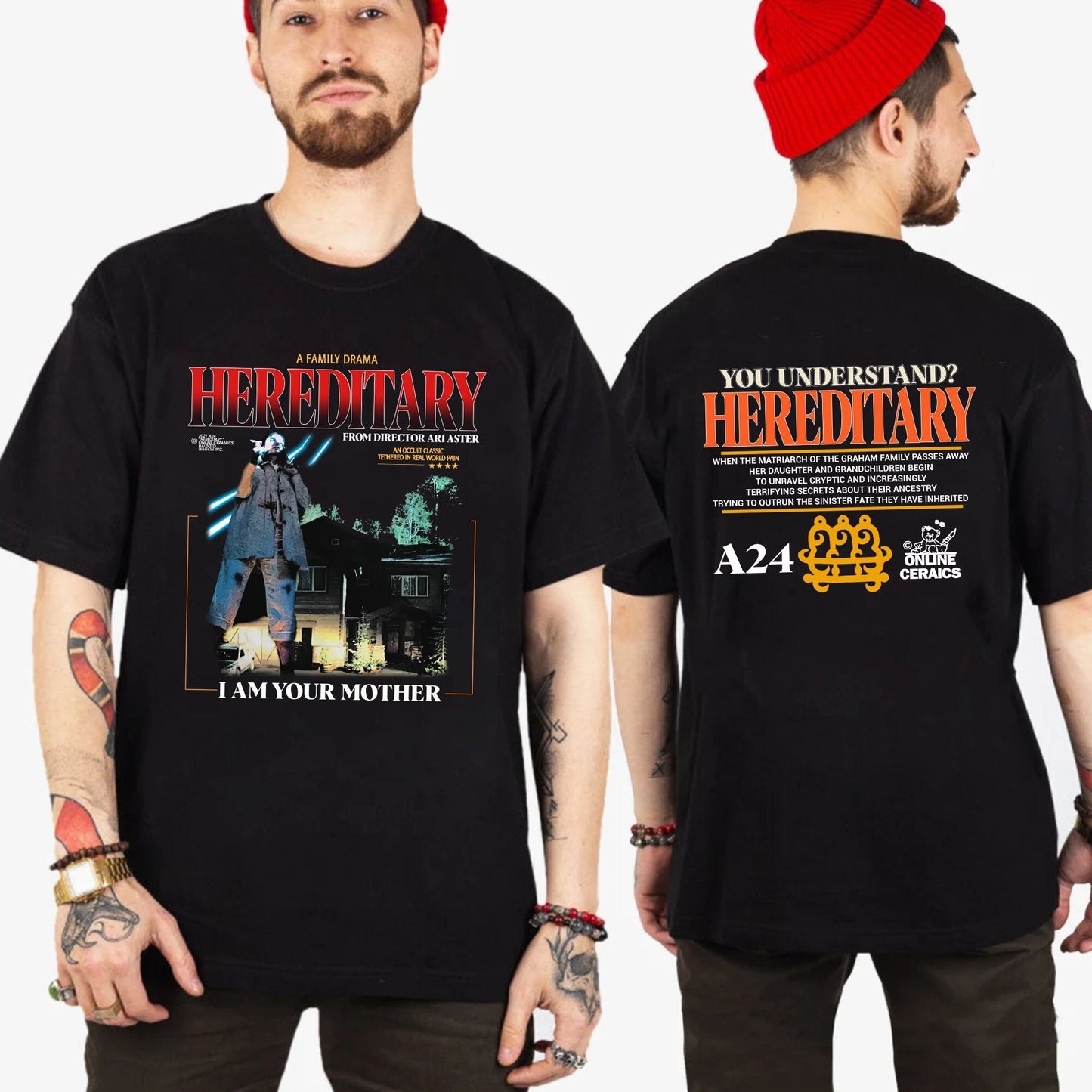 Jamie Campbell Bower Hereditary Double Sided T-shirt, I Am Your Mother Shirt, Online Ceramics Hereditary