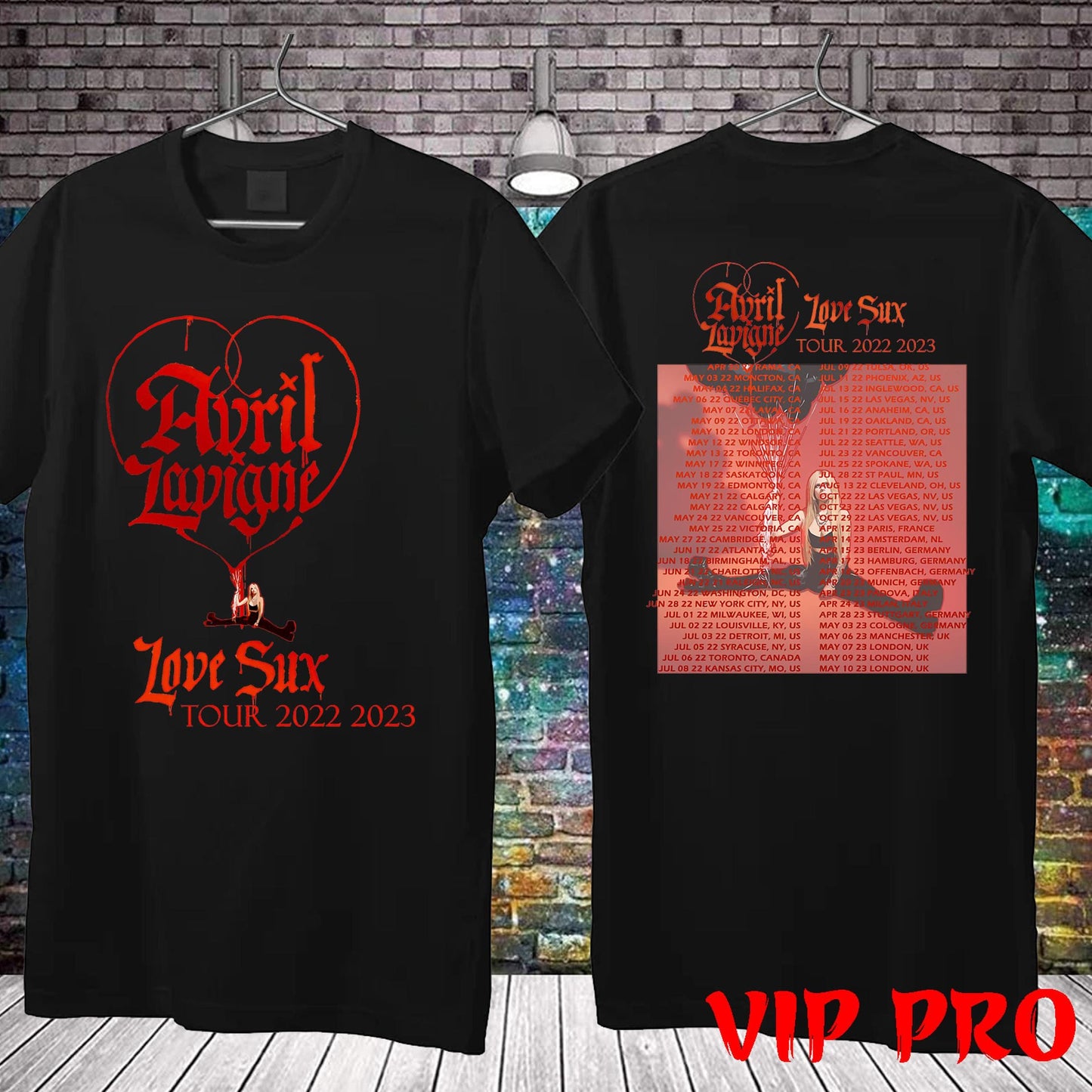 Avril Lavigne Love Sux Tour 2022 2023 T-Shirt