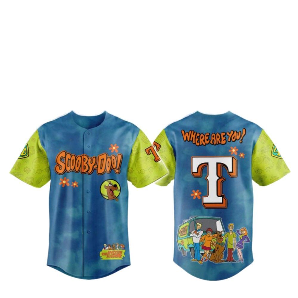 2025 Rangers Scooby-Doo Baseball Jersey - Grishko.com
