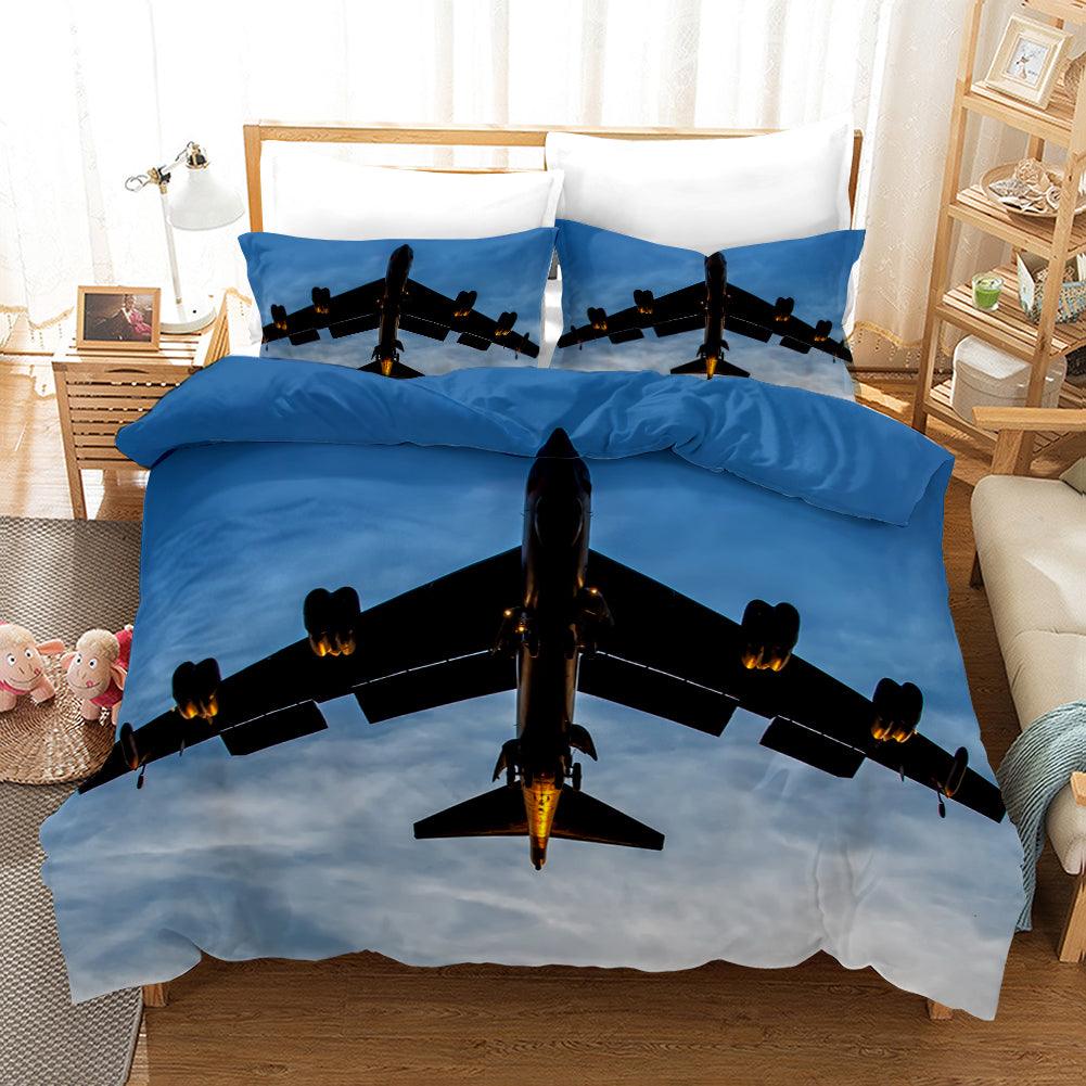 3D Airplane Blue Sky Quilt Cover Set Bedding Set Pillowcases 253