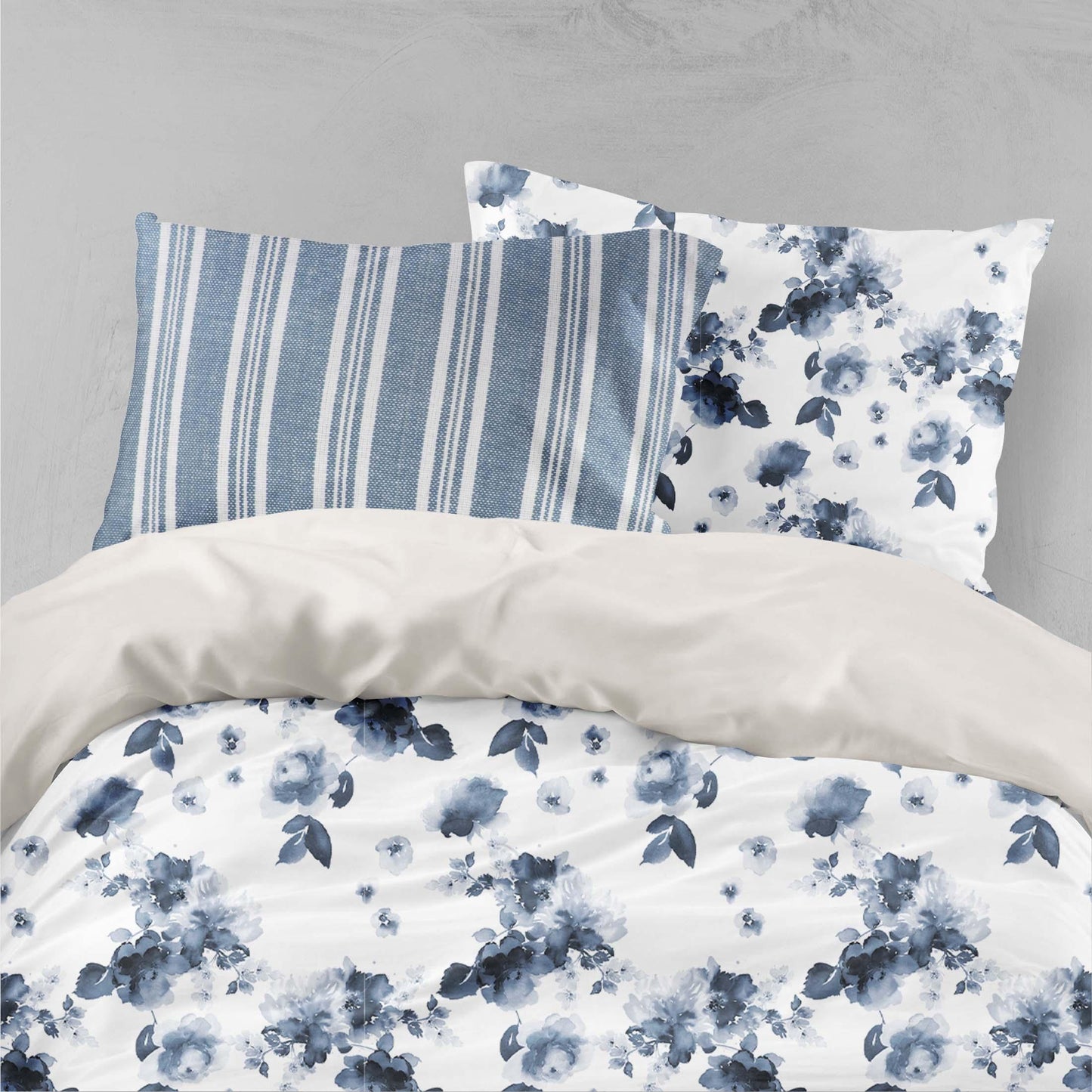 3D Blue Flowers Quilt Cover Set Bedding Set Pillowcases 29