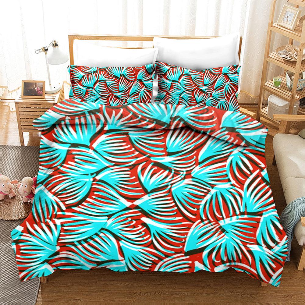 3D Artistic Leaf Pattern Quilt Cover Set Bedding Set Duvet Cover Pillowcases 25