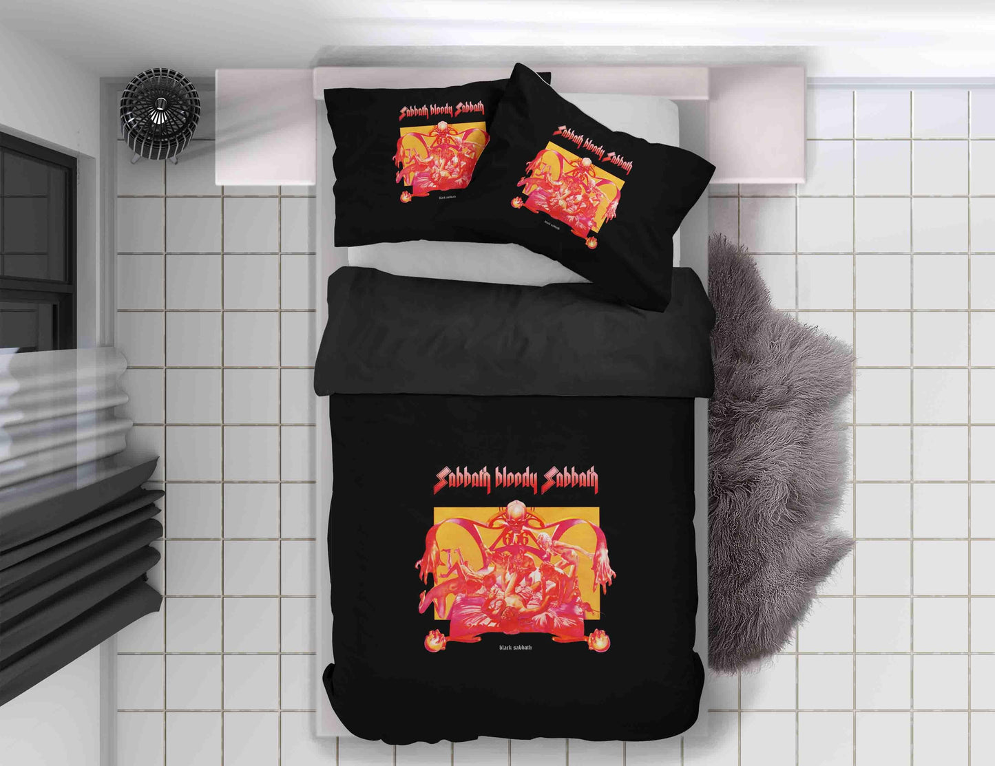 3D Black Sabbath Skull Quilt Cover Set Bedding Set Duvet Cover Pillowcases SF14