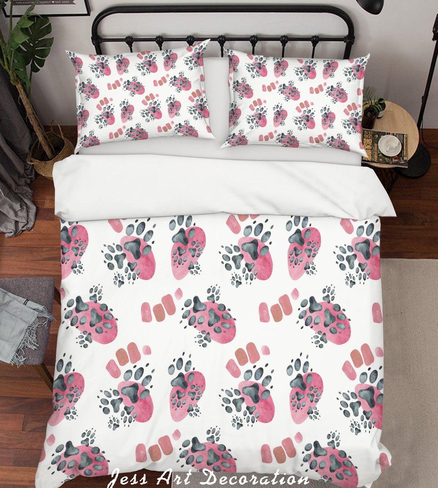 3D Abstract Animal Paw Pattern Quilt Cover Set Bedding Set Duvet Cover Pillowcases LXL
