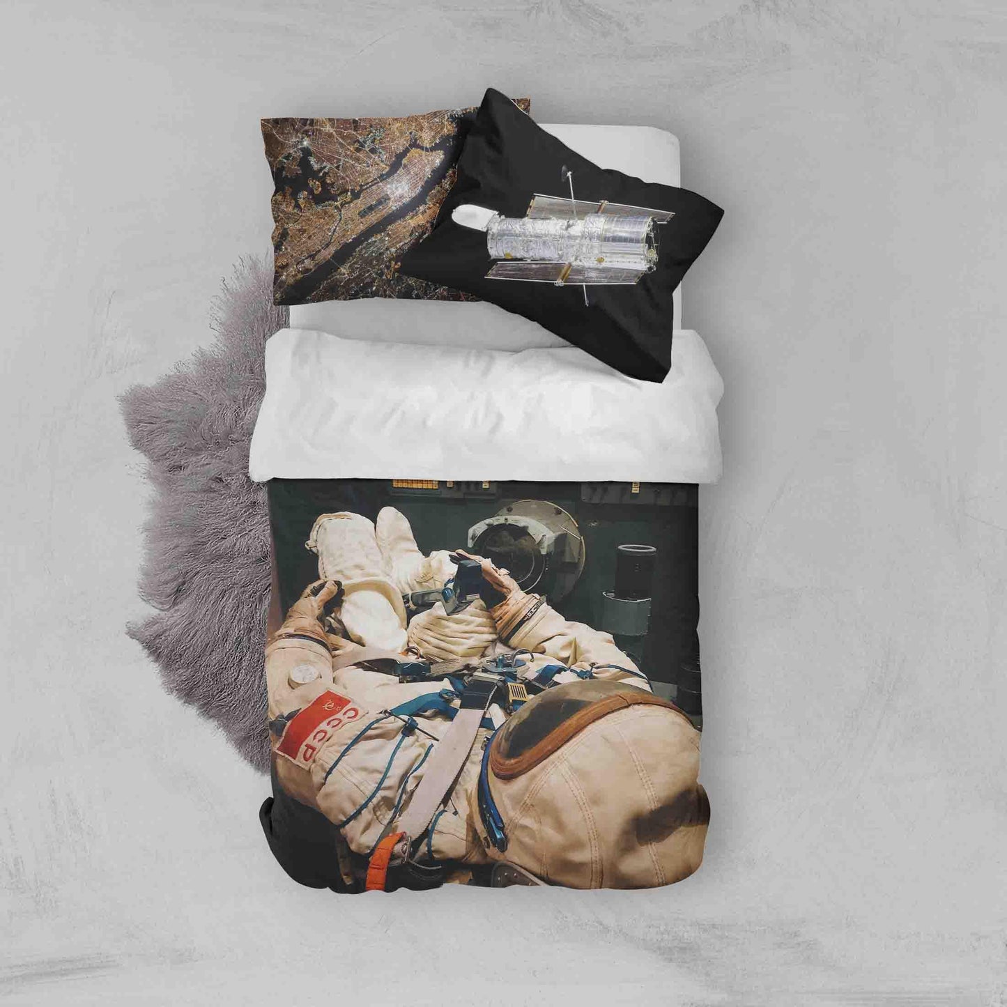 3D Astronaut Pattern Quilt Cover Set Bedding Set Pillowcases 100