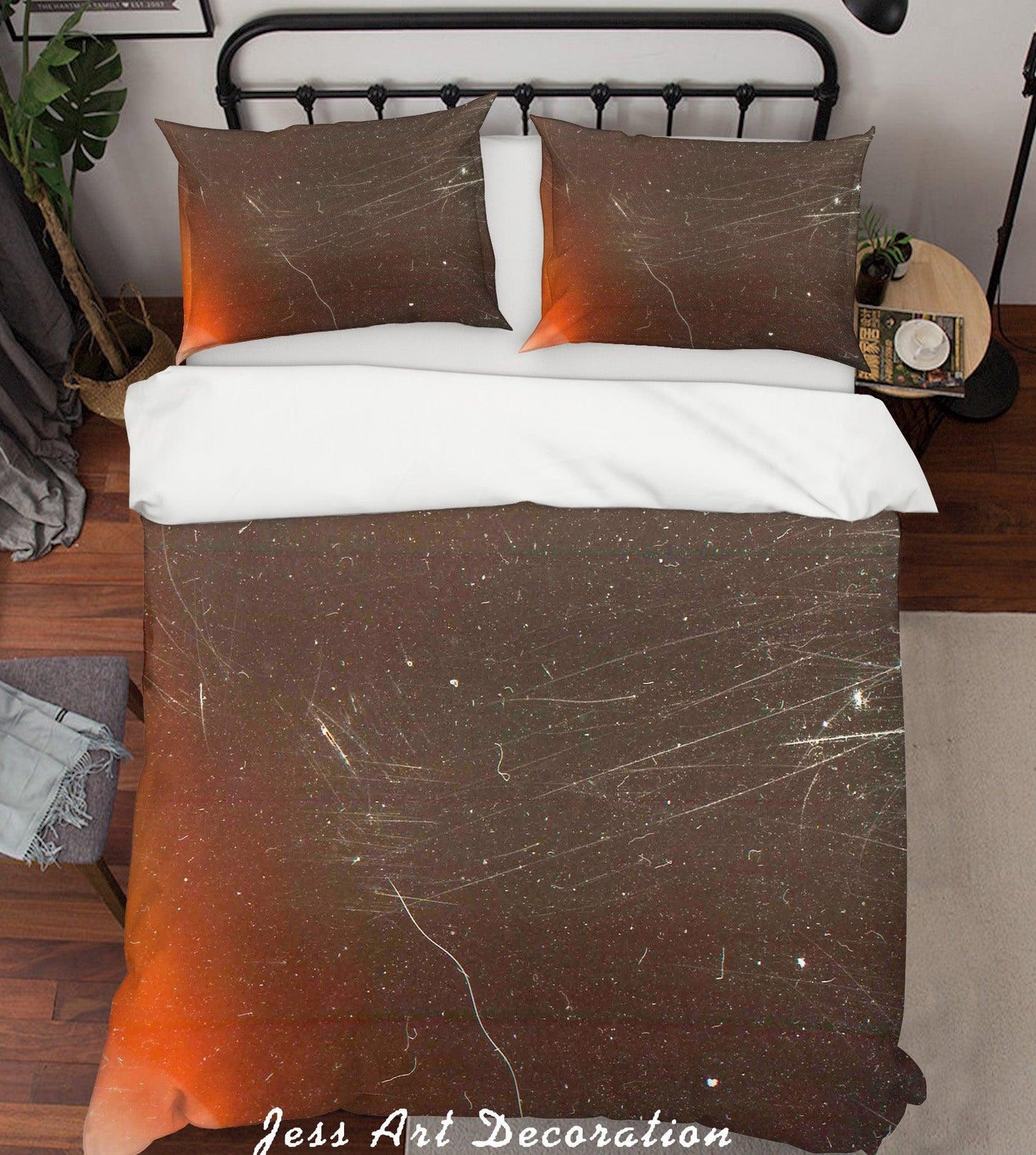 3D Black Pattern Quilt Cover Set Bedding Set Pillowcases 202