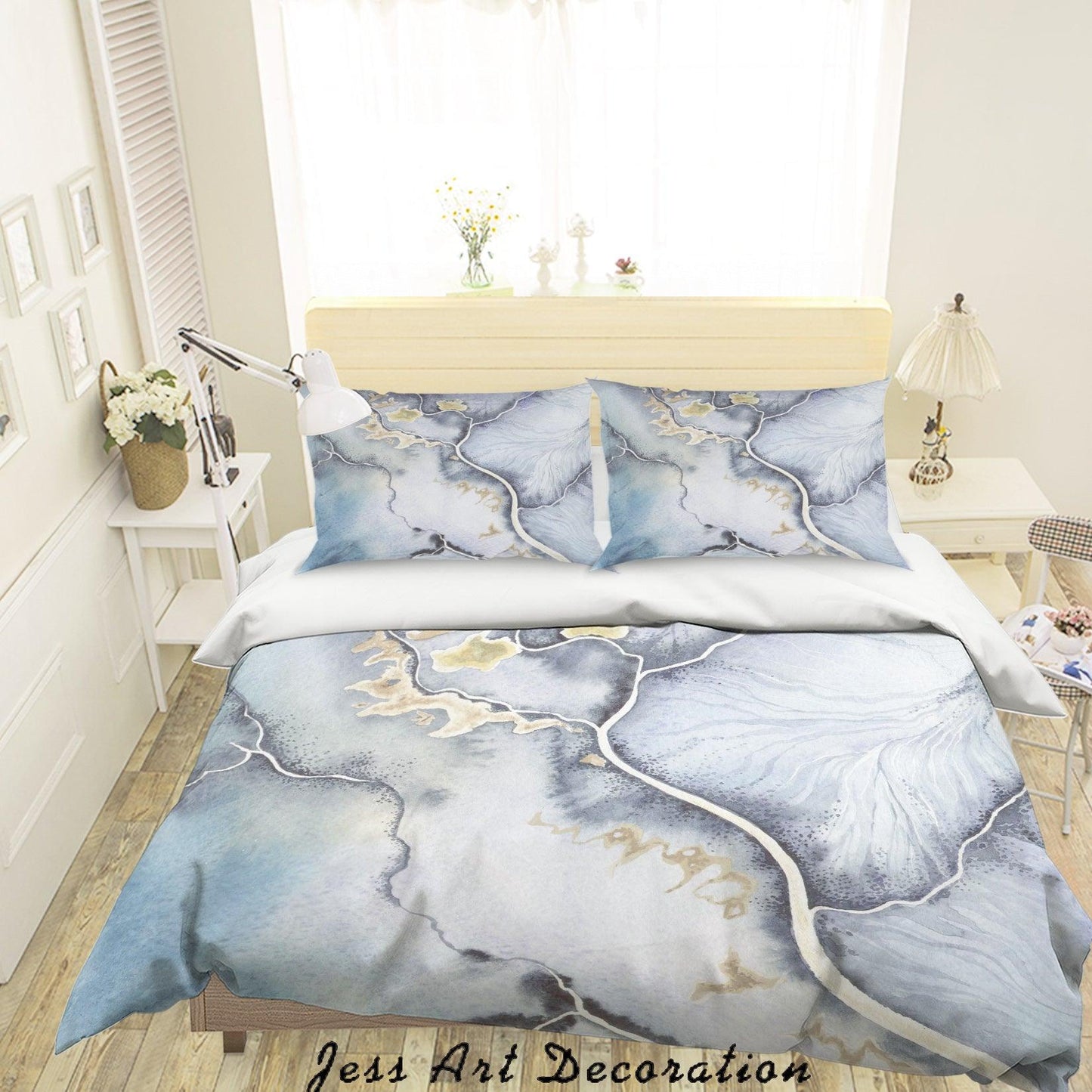 3D Abstract Watercolor Painting Quilt Cover Set Bedding Set Pillowcases 55