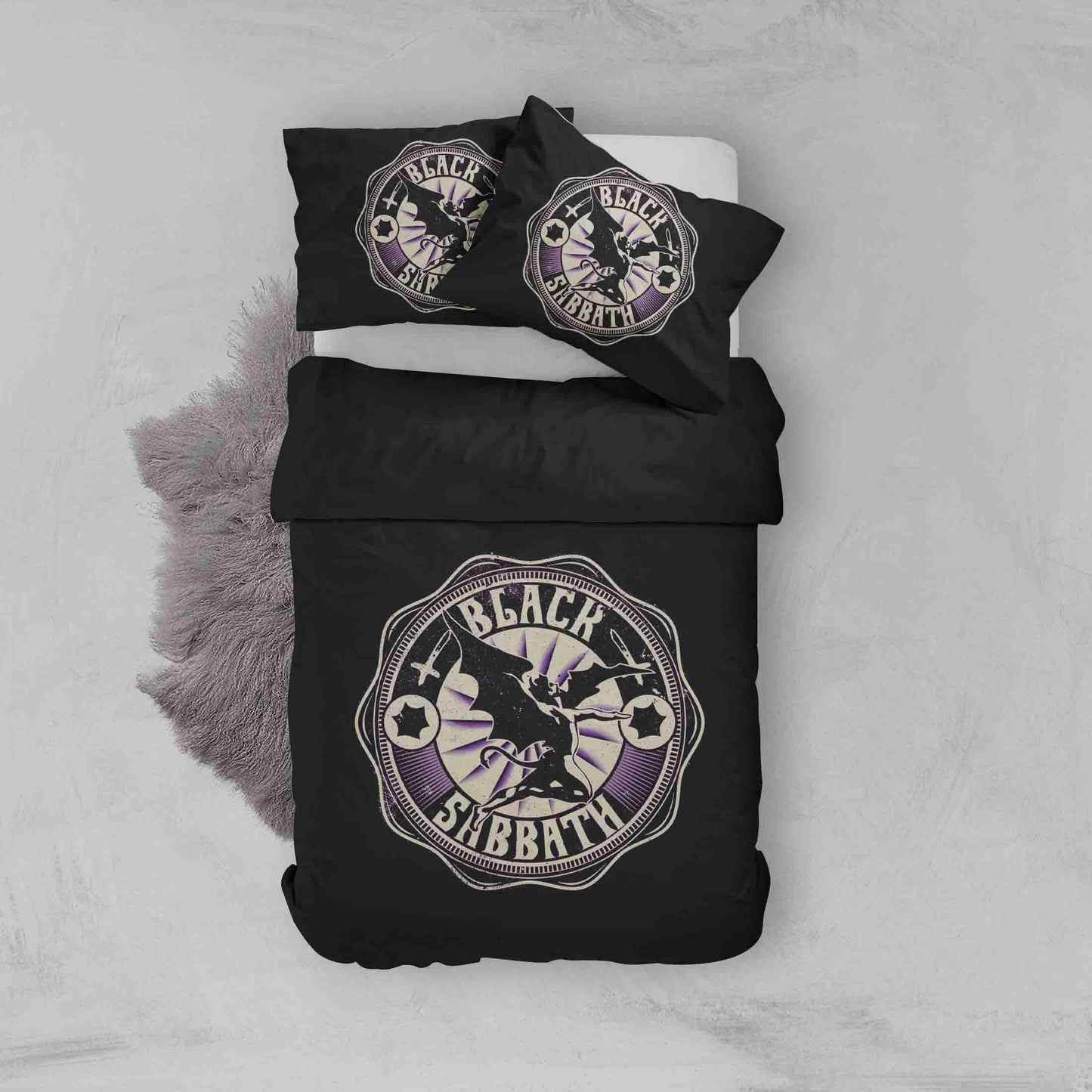 3D Black Sabbath Quilt Cover Set Bedding Set Duvet Cover Pillowcases SF83