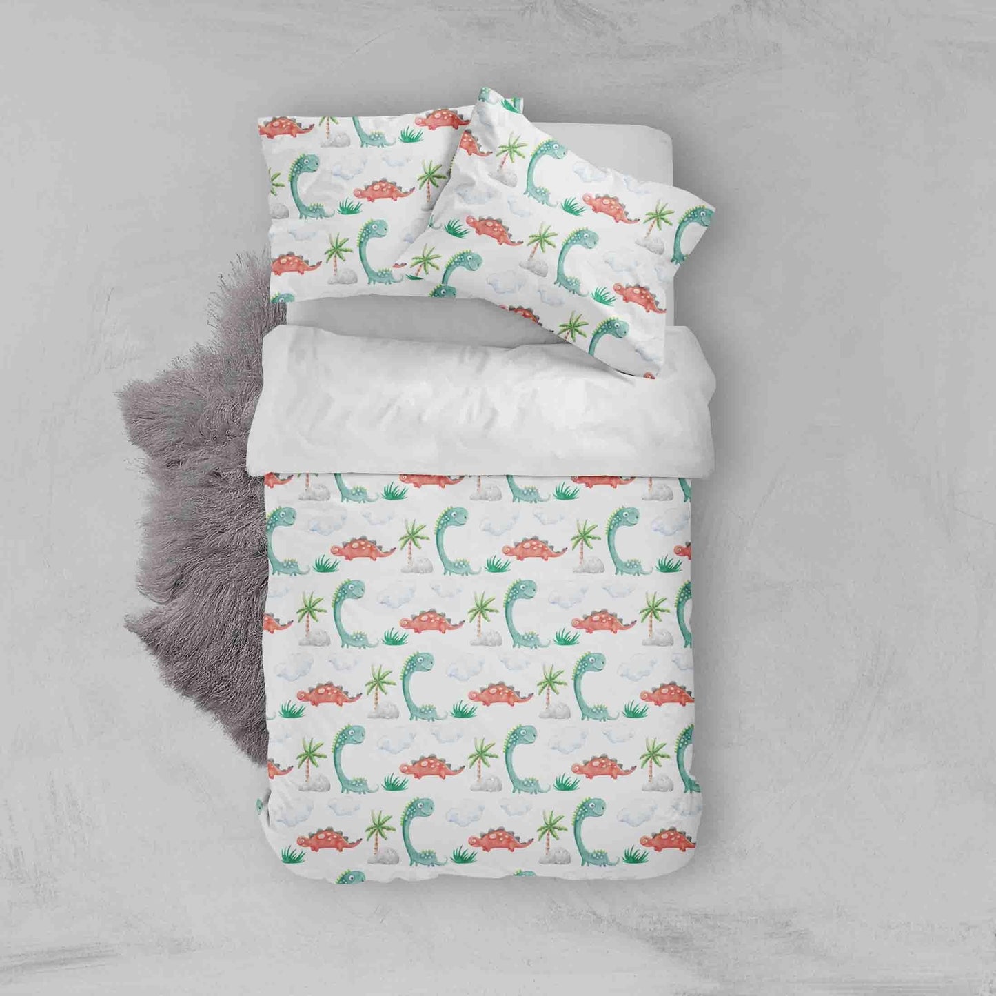 3D Cartoon Dinosaur Quilt Cover Set Bedding Set Pillowcases 135
