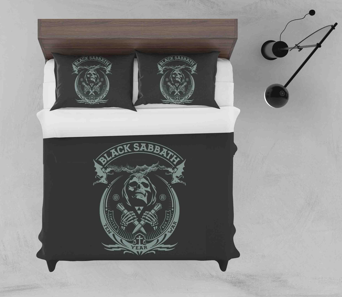3D Black Sabbath Skull Quilt Cover Set Bedding Set Duvet Cover Pillowcases SF74