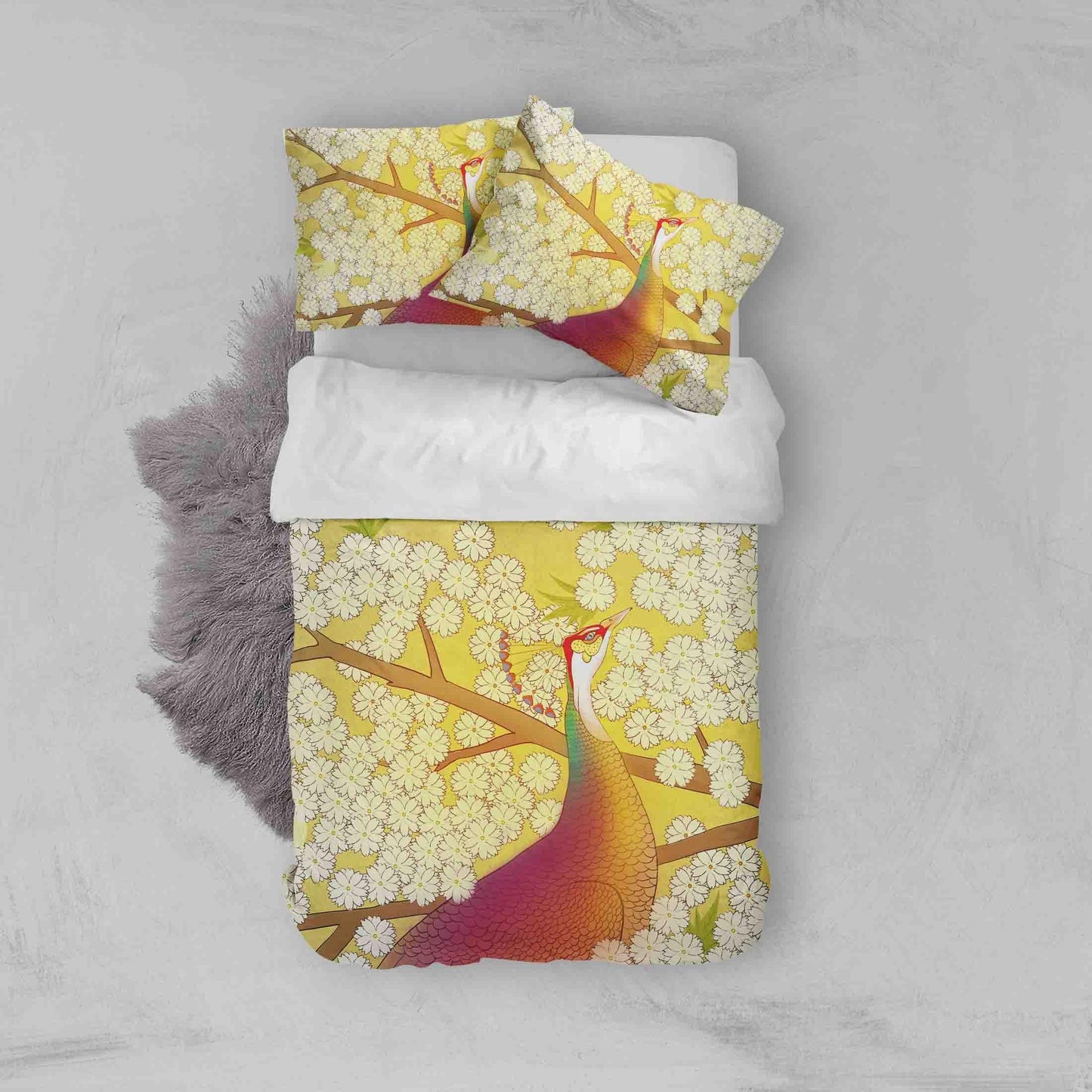 3D Abstract Birds Floral Quilt Cover Set Bedding Set Pillowcases 72