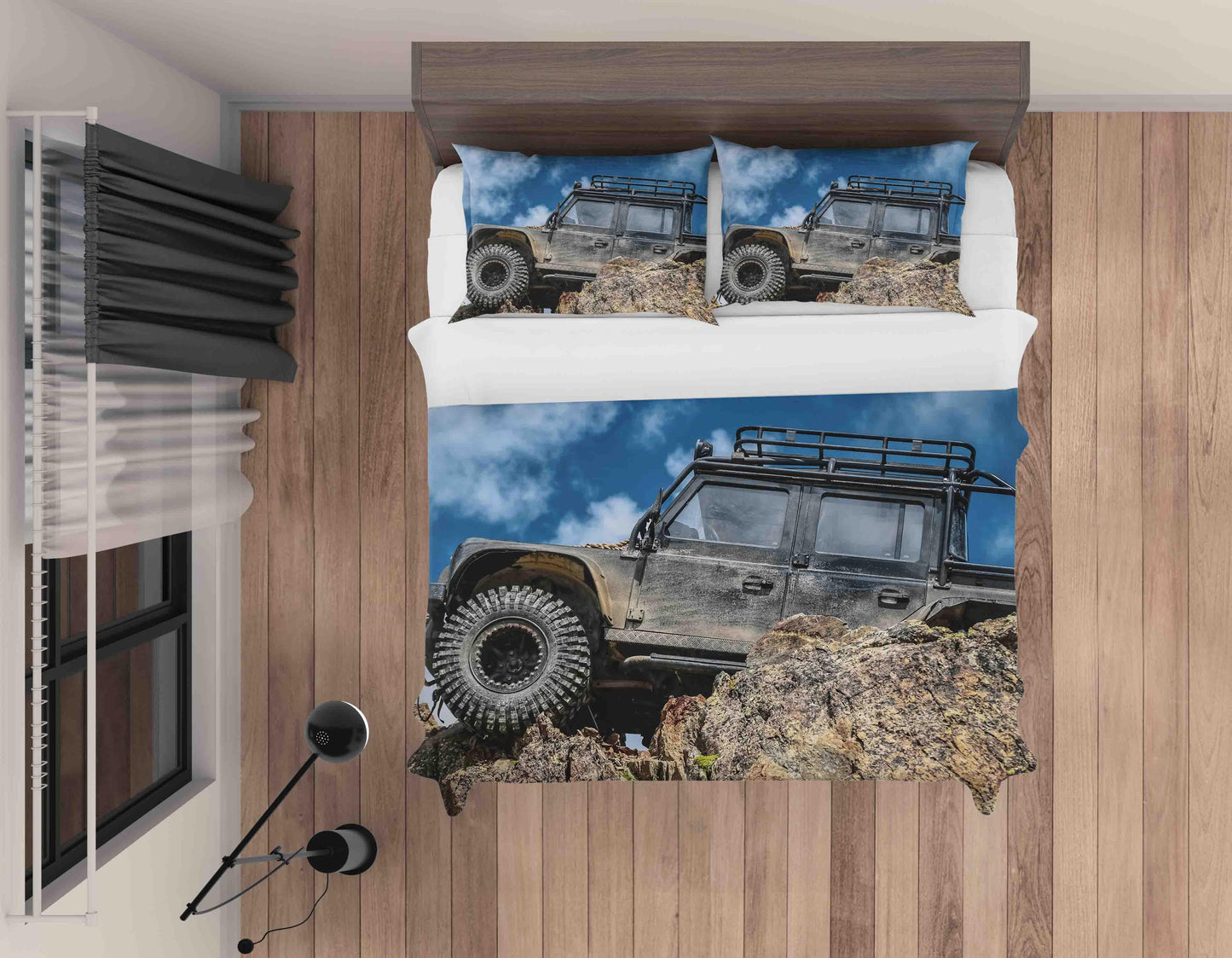 3D Big Feet Truck Quilt Cover Set Bedding Set Pillowcases A133 LQH