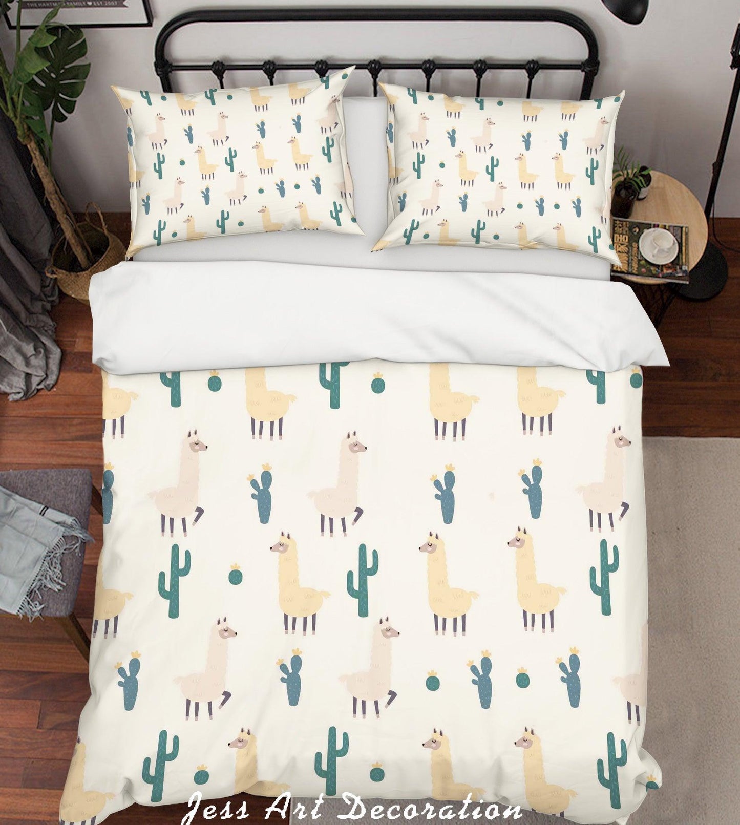 3D Alpaca Cactus Quilt Cover Set Bedding Set Pillowcases 18