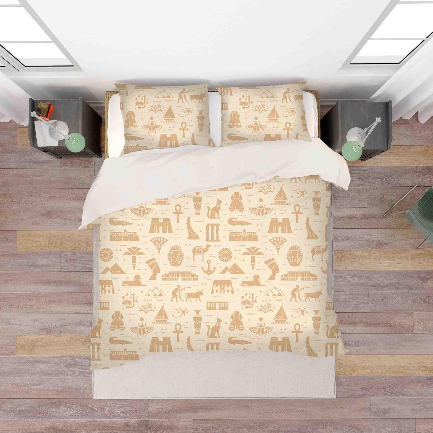 3D Brown Totem Quilt Cover Set Bedding Set Pillowcases 74
