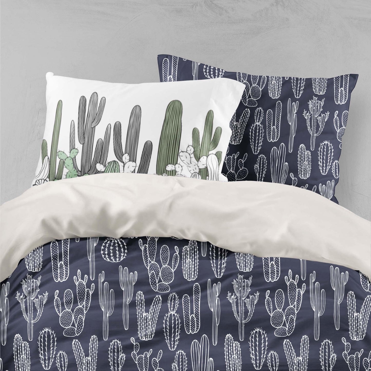 3D Blue Cactus Quilt Cover Set Bedding Set Pillowcases 39