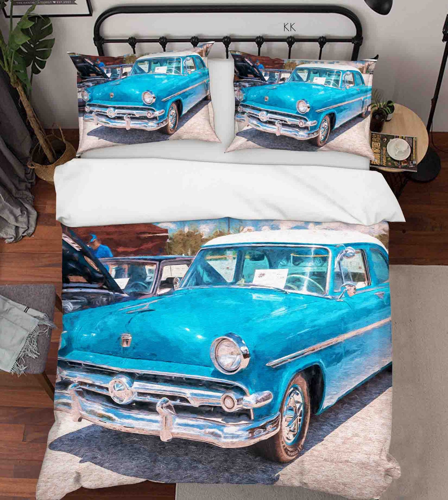 3D Automobile Tree Quilt Cover Set Bedding Set Duvet Cover Pillowcase 427