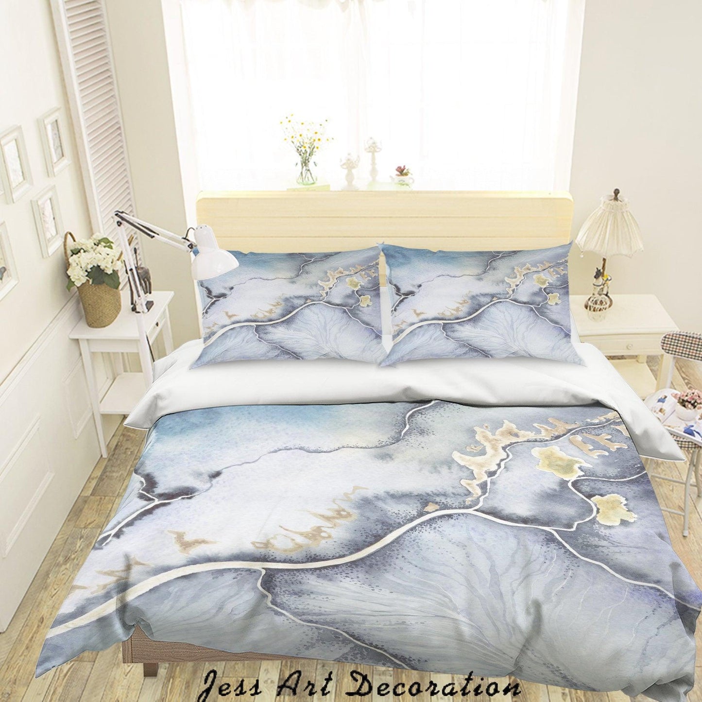 3D Abstract Watercolor Painting Quilt Cover Set Bedding Set Pillowcases 53