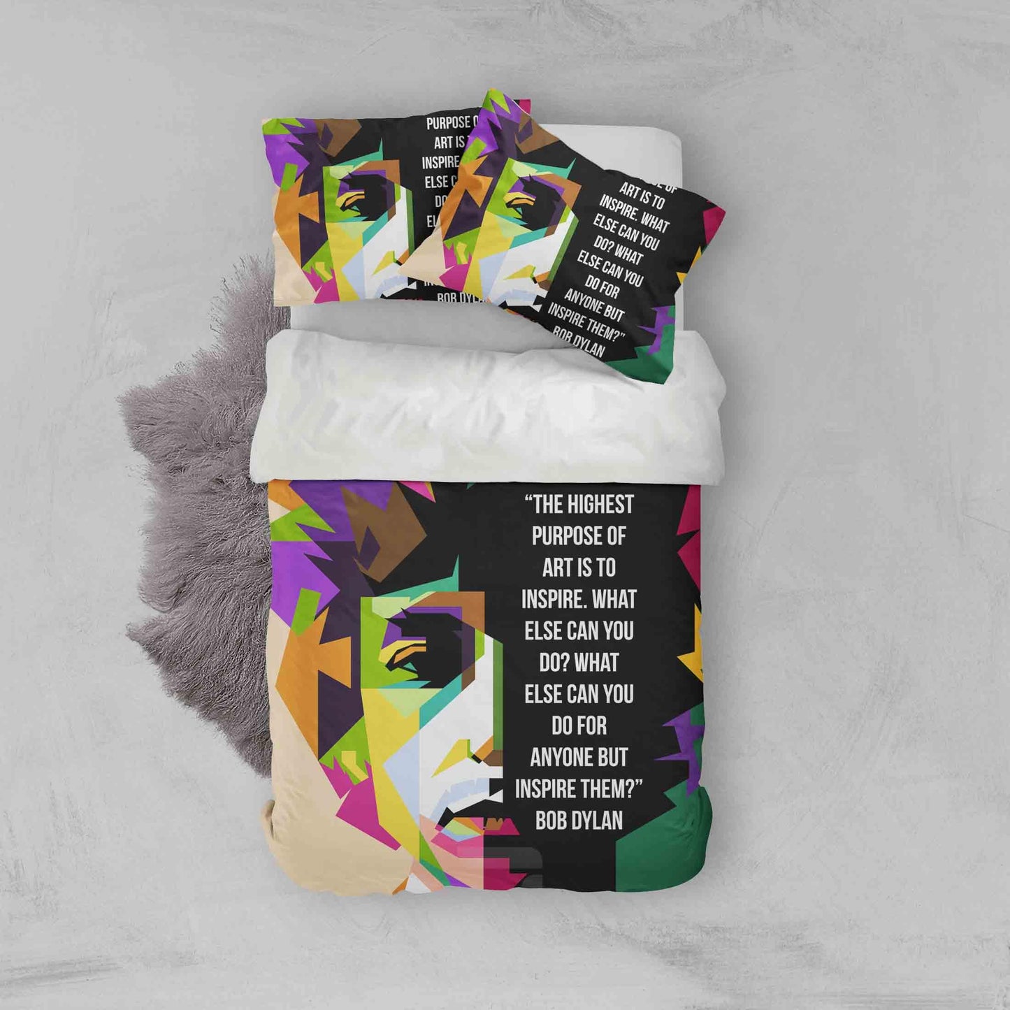 3D Bob Dylan Quilt Cover Set Bedding Set Pillowcases 14