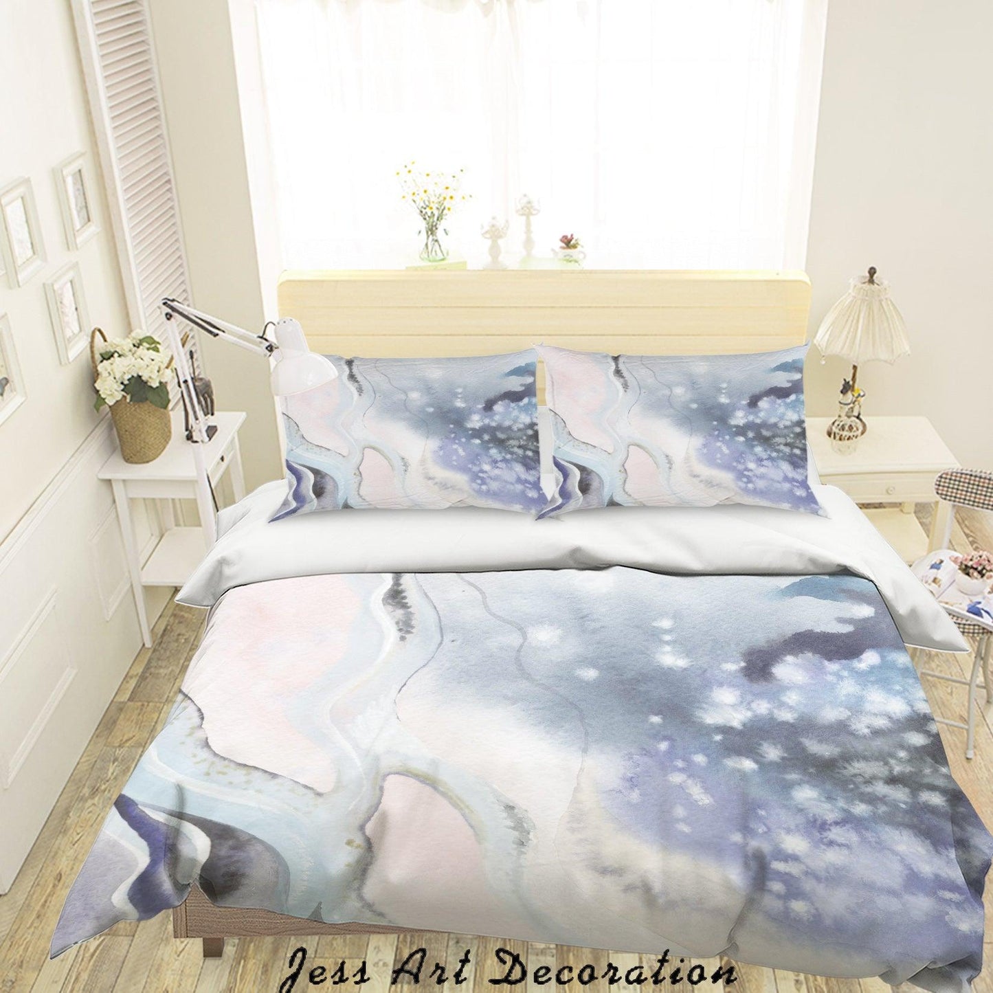 3D Abstract Watercolor Painting Quilt Cover Set Bedding Set Pillowcases 54