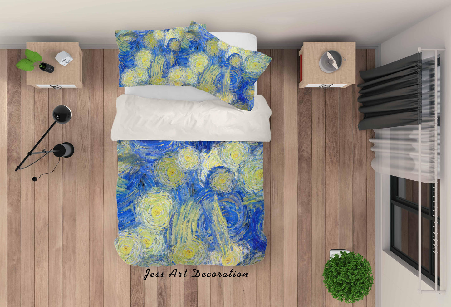 3D Abstract Golden Oil Painting Quilt Cover Set Bedding Set Pillowcasesn 35